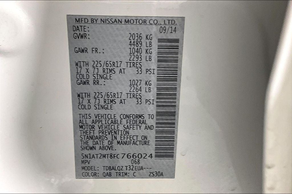 2015 Nissan Rogue SV