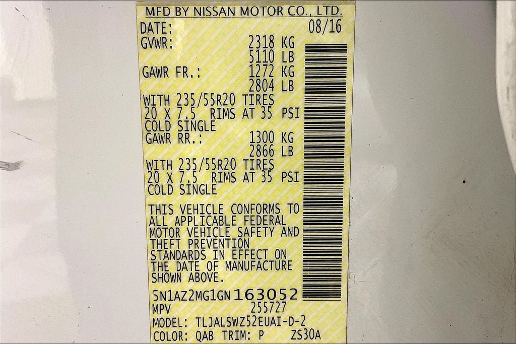 2016 Nissan Murano Platinum