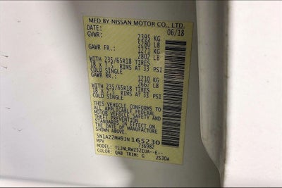 2018 Nissan Murano SL