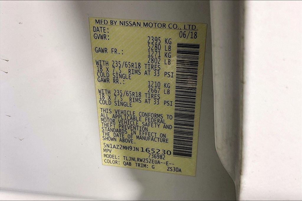 2018 Nissan Murano SL