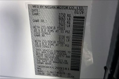 2026 Nissan Pathfinder SV