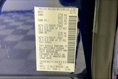 2026 Nissan Pathfinder SV