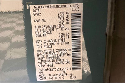 2026 Nissan Pathfinder SL