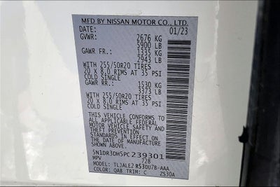 2023 Nissan Pathfinder Platinum