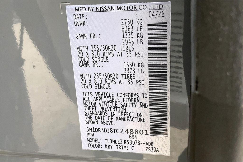 2026 Nissan Pathfinder Platinum