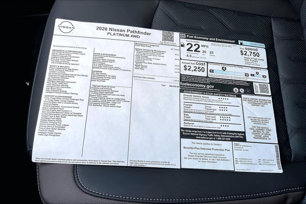 2026 Nissan Pathfinder Platinum