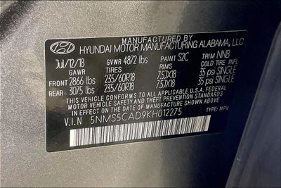 2019 Hyundai Santa Fe Limited