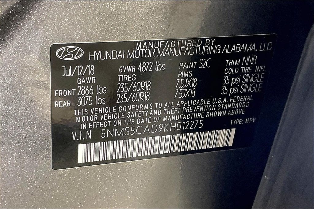 2019 Hyundai Santa Fe Limited