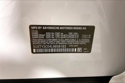2020 BMW X3 sDrive30i