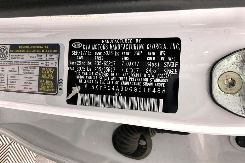 2016 Kia Sorento LX
