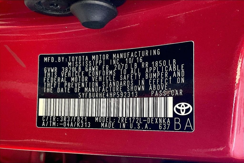 2017 Toyota Corolla L