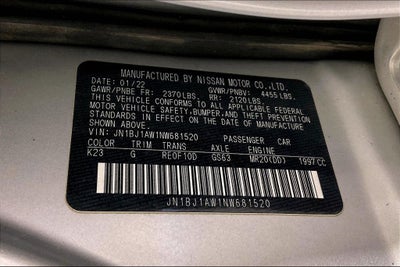 2022 Nissan Rogue Sport S