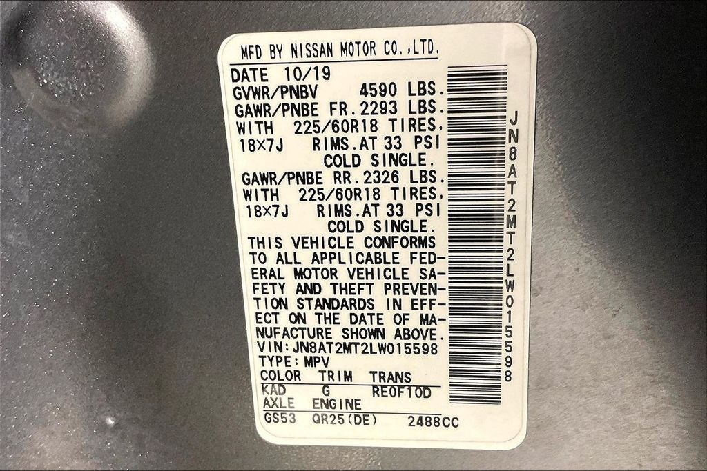 2020 Nissan Rogue SV