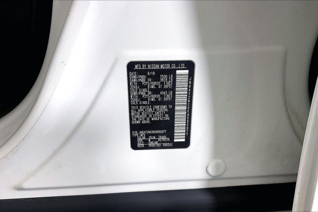 2019 Nissan Armada Platinum