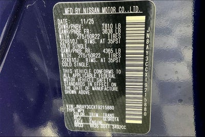 2026 Nissan Armada Platinum Reserve