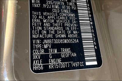 2025 Nissan Rogue Platinum