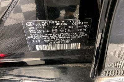 2015 Hyundai Azera Limited