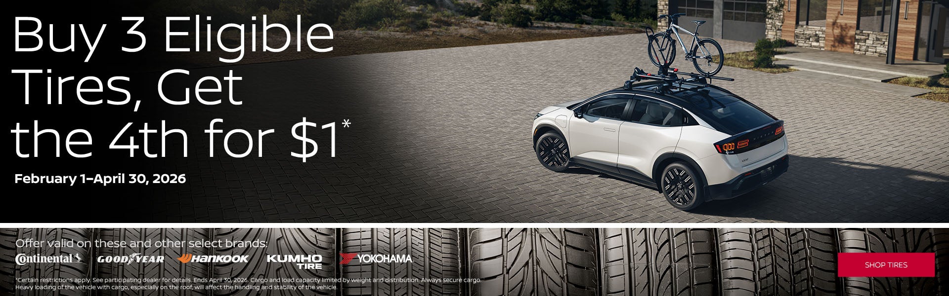 TIRE BUY 3 GET 4TH FOR $1