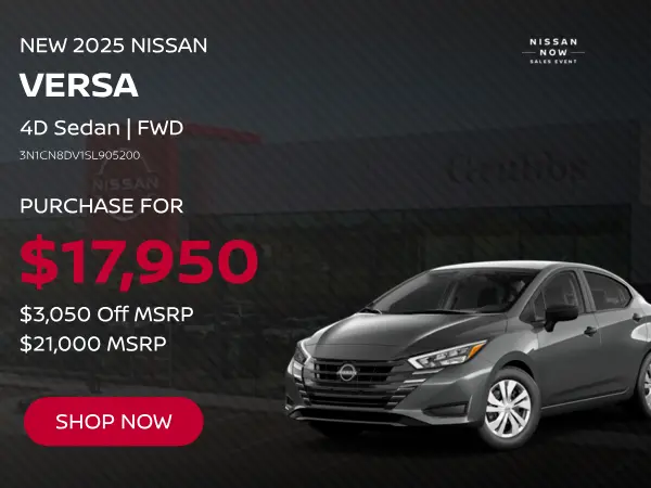 Purchase a 2025 Nissan Vers for $17,950
